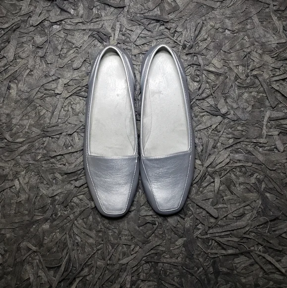 Metallic Loafer Flats Casual Shoes - Picture 2 of 6